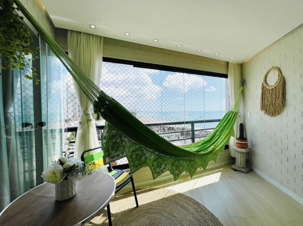 Flat Luxuoso Alto Padrao Frente Mar Com 2 Suites No Iate Plaza Fortaleza  Bagian luar foto