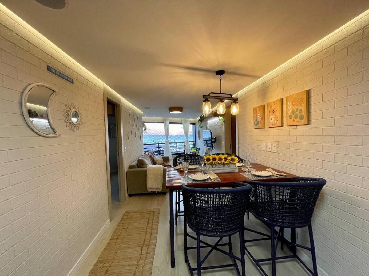 Flat Luxuoso Alto Padrao Frente Mar Com 2 Suites No Iate Plaza Fortaleza  Bagian luar foto