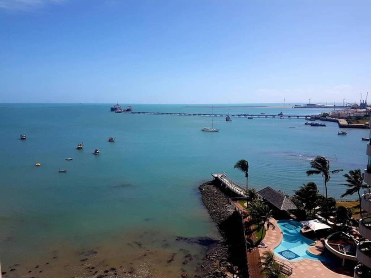 Flat Luxuoso Alto Padrao Frente Mar Com 2 Suites No Iate Plaza Fortaleza  Bagian luar foto