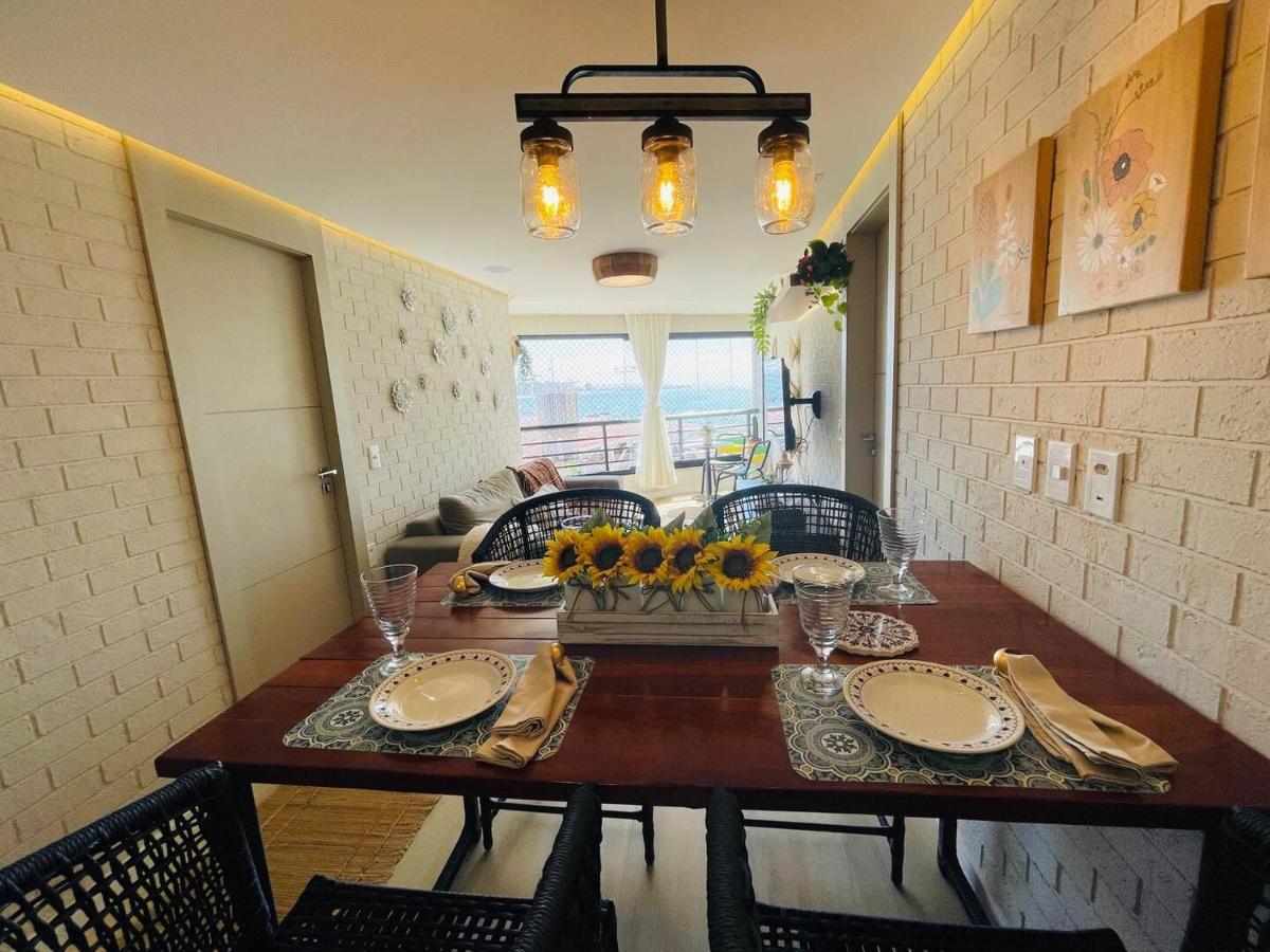 Flat Luxuoso Alto Padrao Frente Mar Com 2 Suites No Iate Plaza Fortaleza  Bagian luar foto
